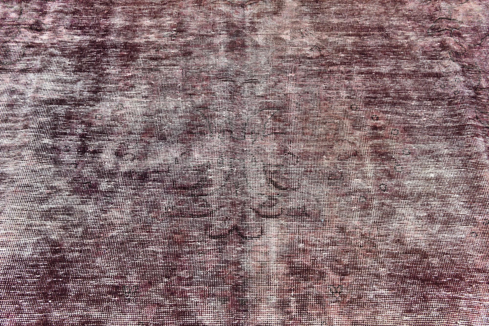 6' 4 x 8' 3 Hand Knotted Ultra Vintage Persian Wool Rug