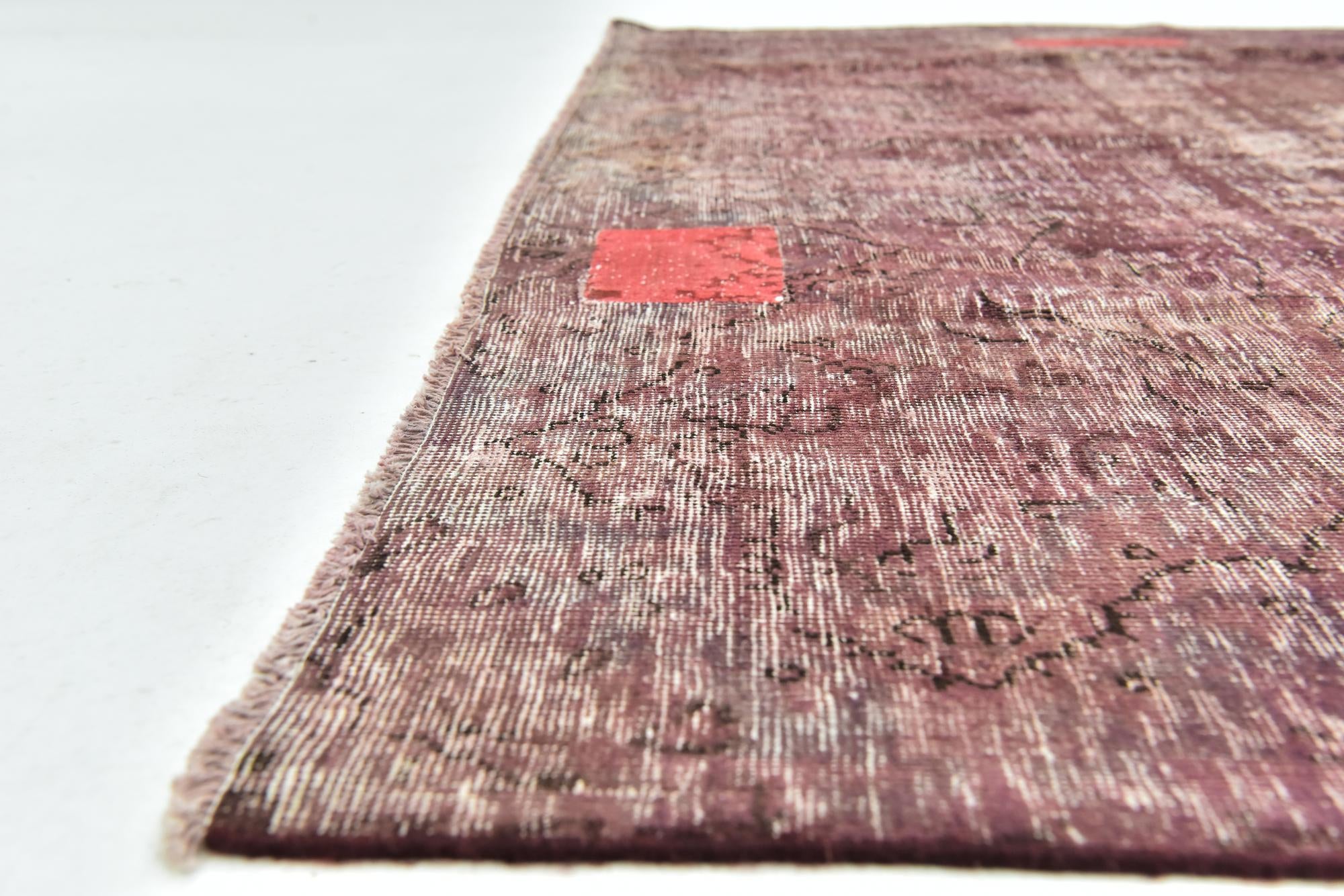 6' 4 x 8' 3 Hand Knotted Ultra Vintage Persian Wool Rug