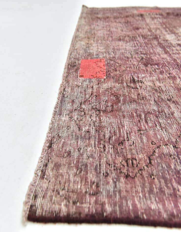 Detail image of 6' 4 x 8' 3  Hand Knotted Ultra Vintage Persian Wool Rug