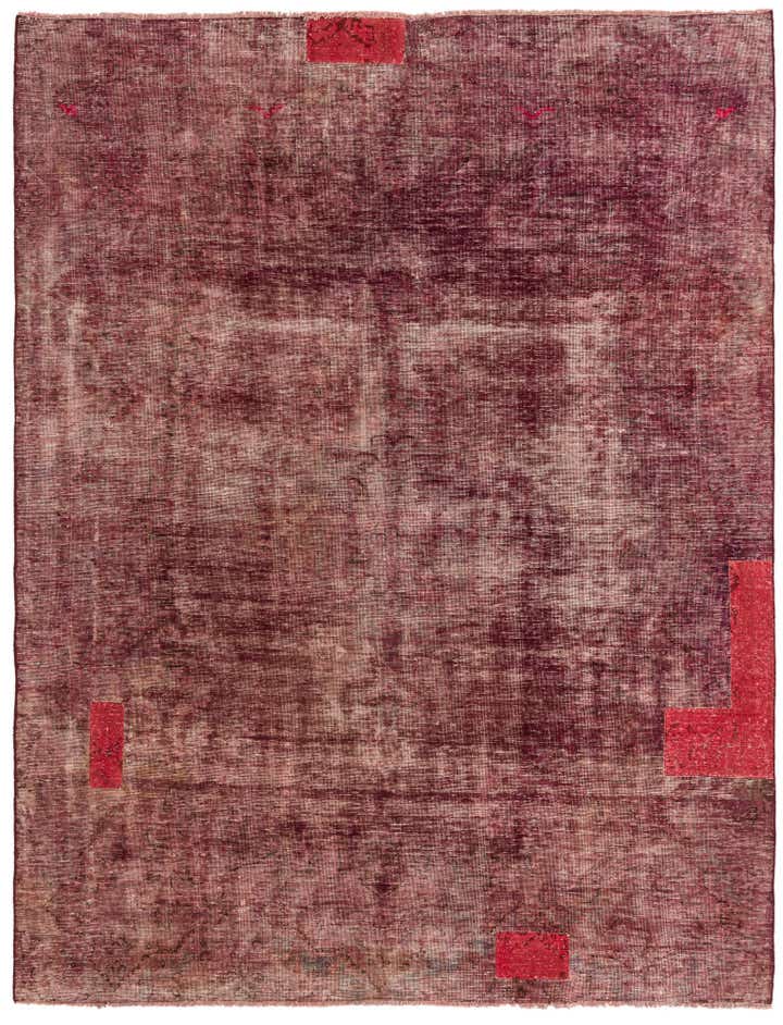 6' 4 x 8' 3 Hand Knotted Ultra Vintage Persian Wool Rug