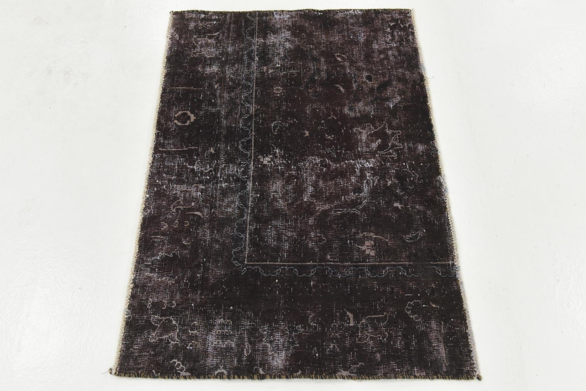 2' 10 x 4' 2 Hand Knotted Ultra Vintage Persian Wool Rug
