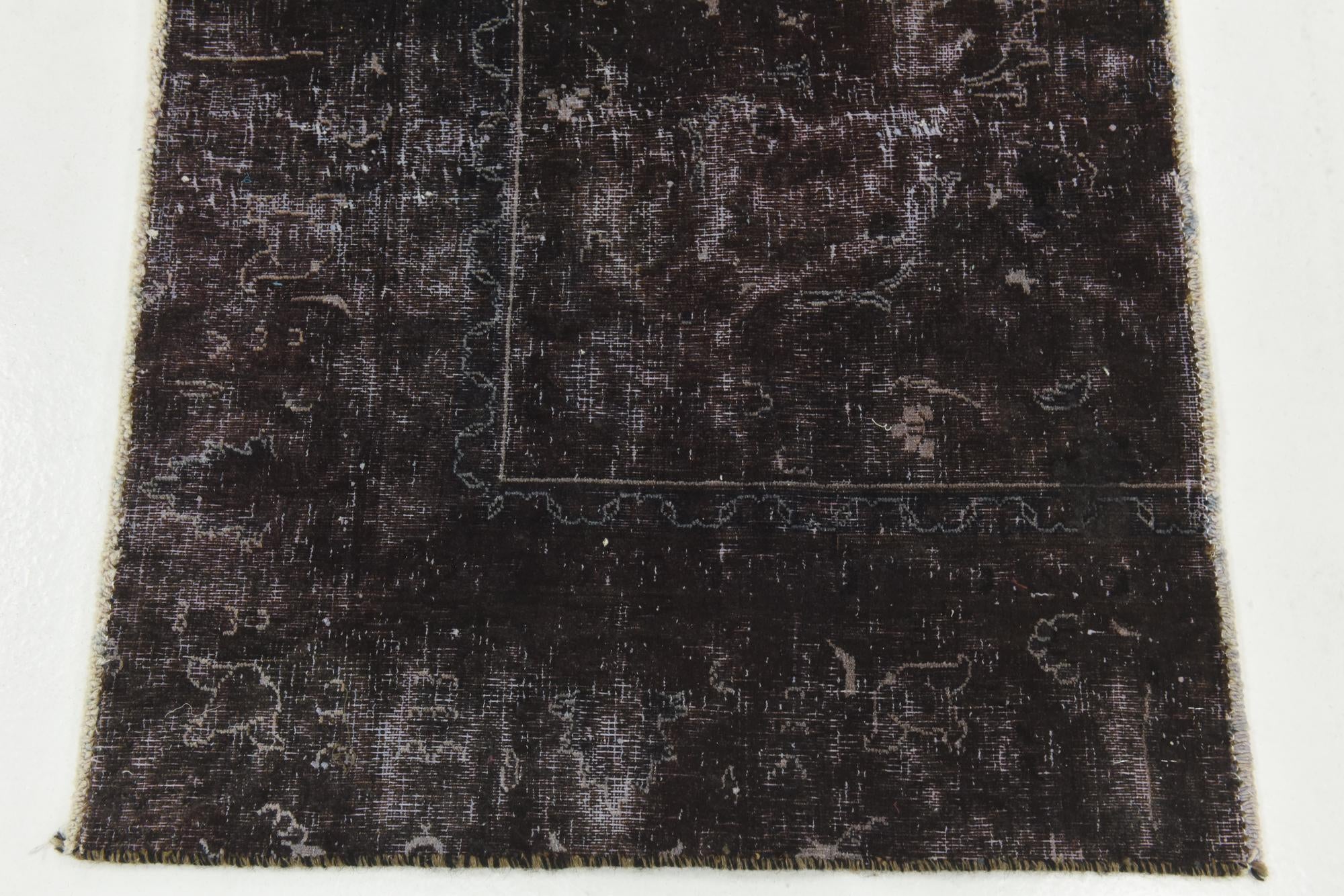 2' 10 x 4' 2 Hand Knotted Ultra Vintage Persian Wool Rug