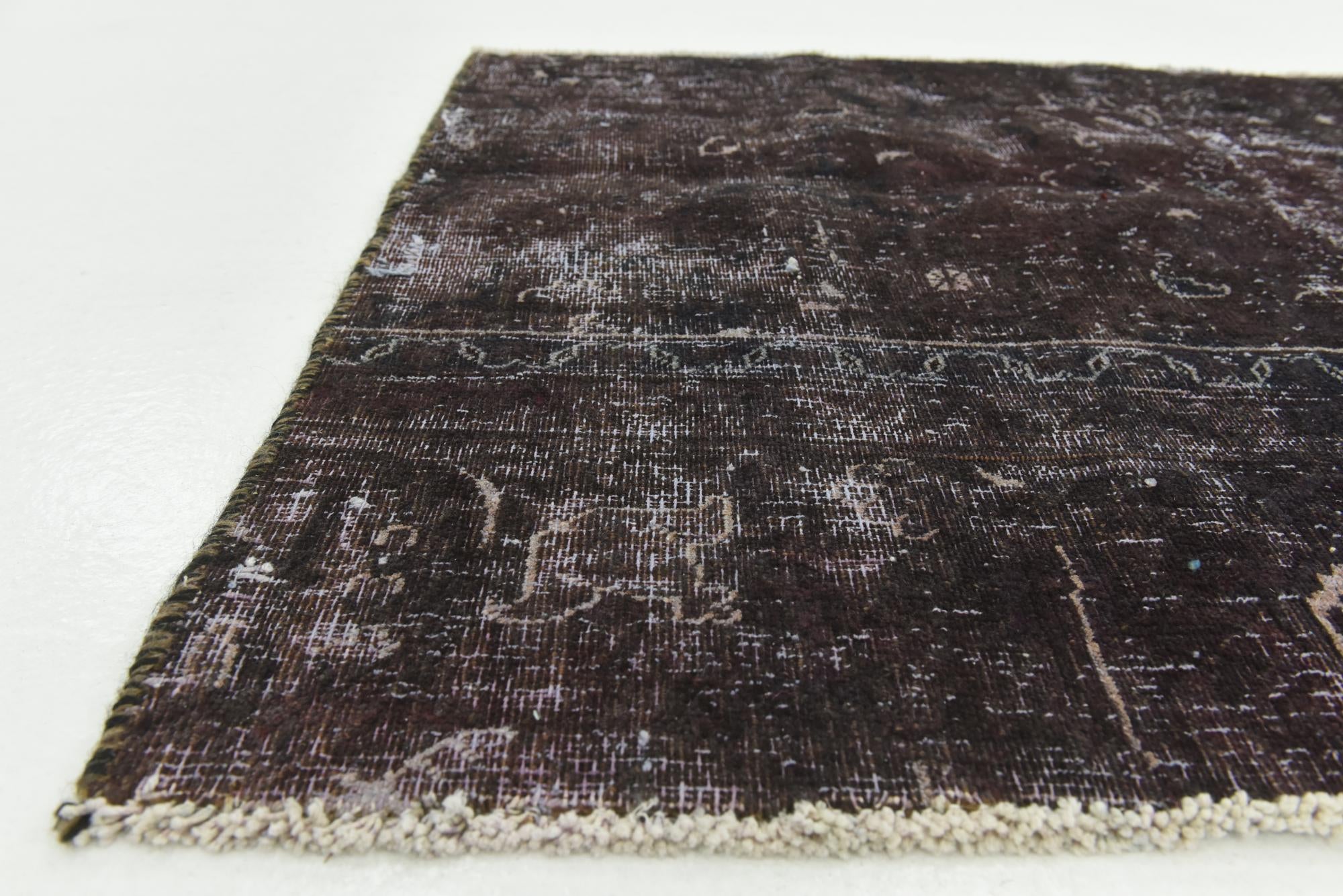 2' 10 x 4' 2 Hand Knotted Ultra Vintage Persian Wool Rug