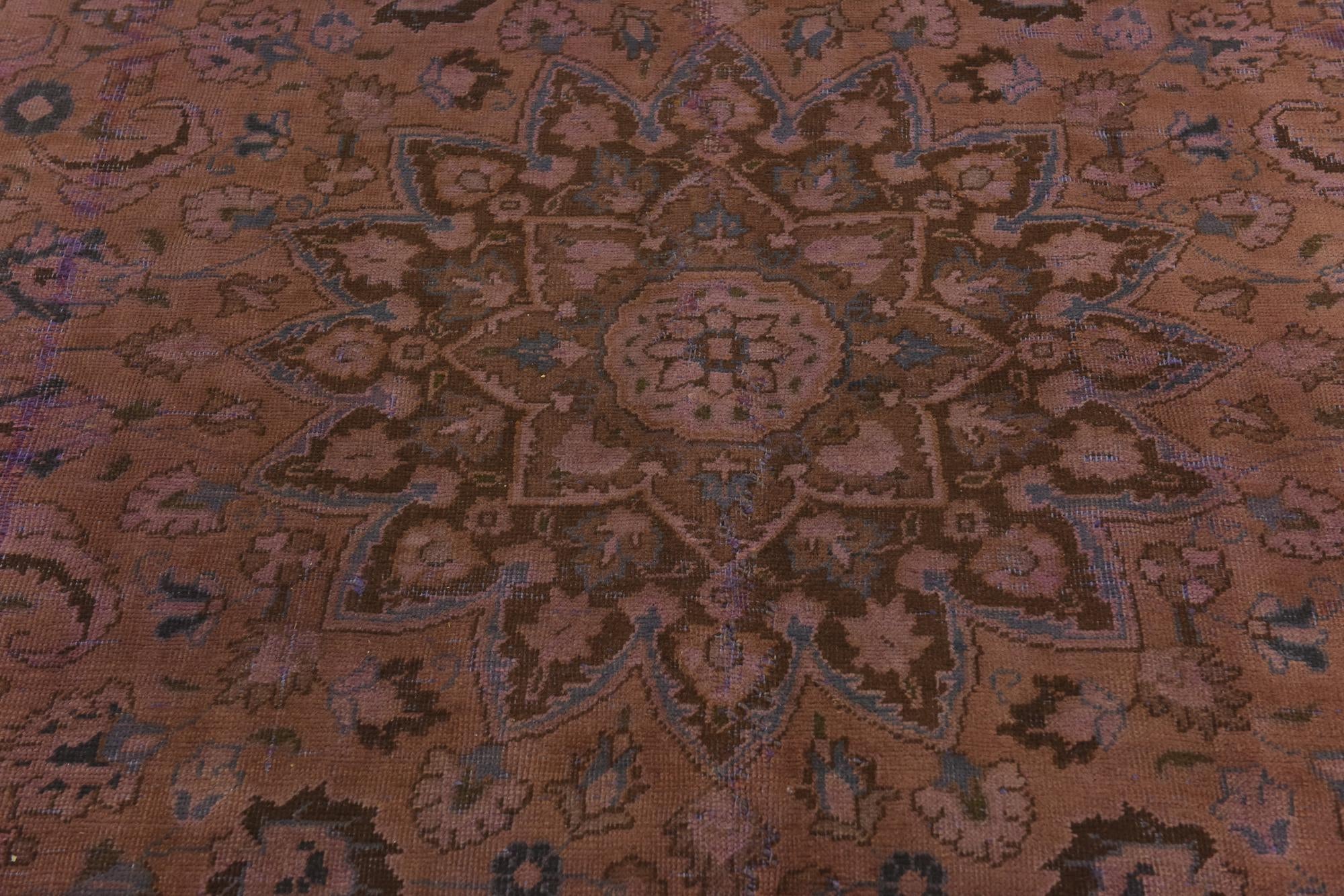 6' 3 x 9' Hand Knotted Ultra Vintage Persian Wool Rug