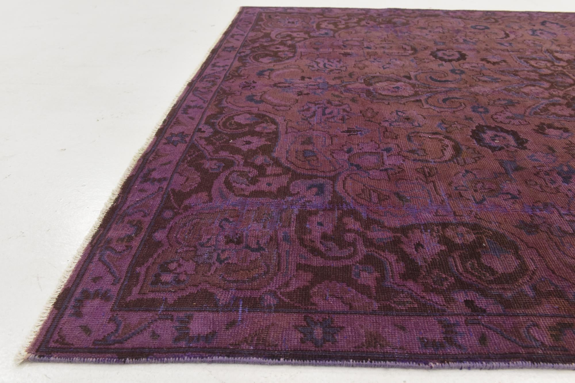 6' 3 x 9' Hand Knotted Ultra Vintage Persian Wool Rug