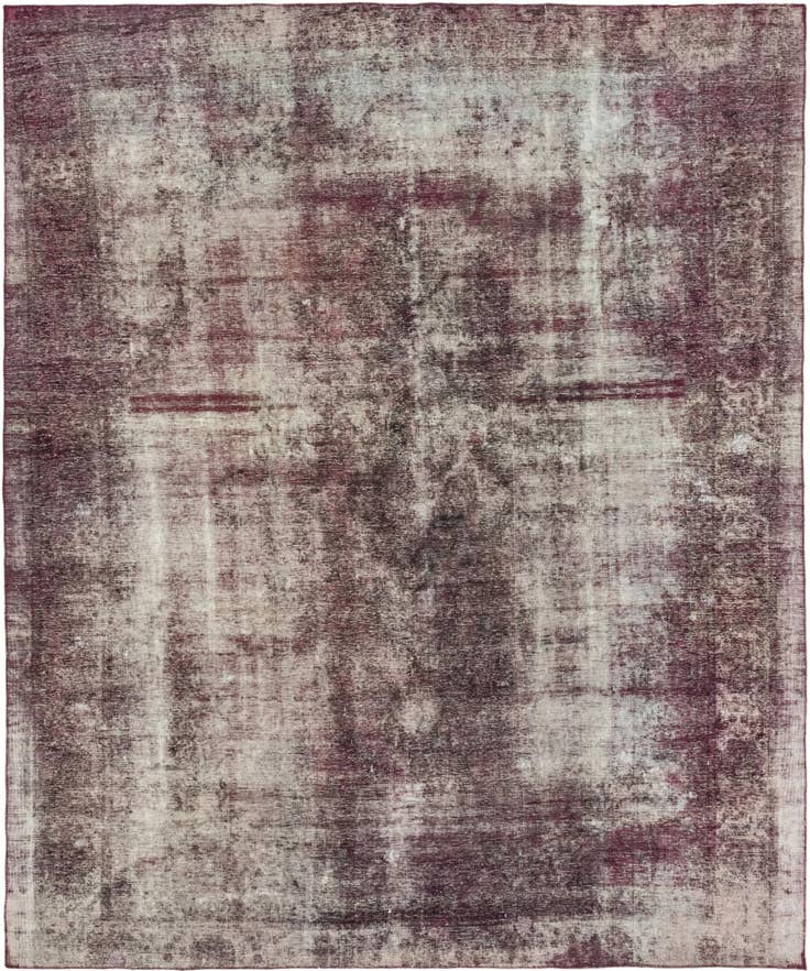 Detail image of 9' 9 x 11' 10 Hand Knotted Ultra Vintage Persian Wool Rug