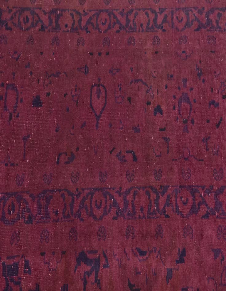 Detail image of 9' 4 x 12' 6 Hand Knotted Ultra Vintage Persian Wool Rug