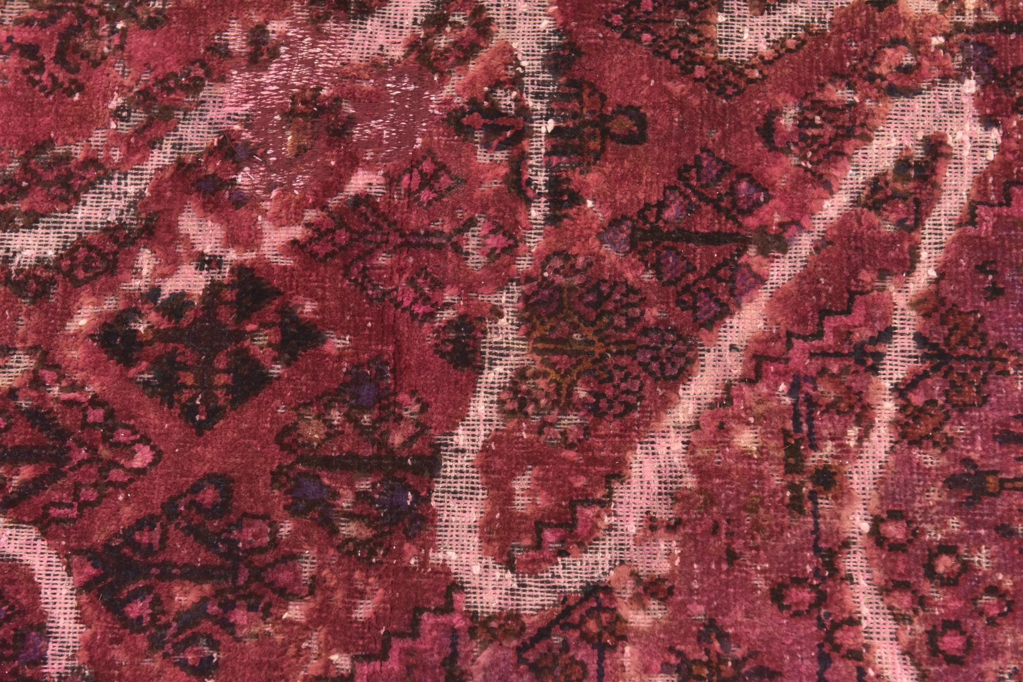 4' 9 x 6' 5 Hand Knotted Ultra Vintage Persian Wool Rug