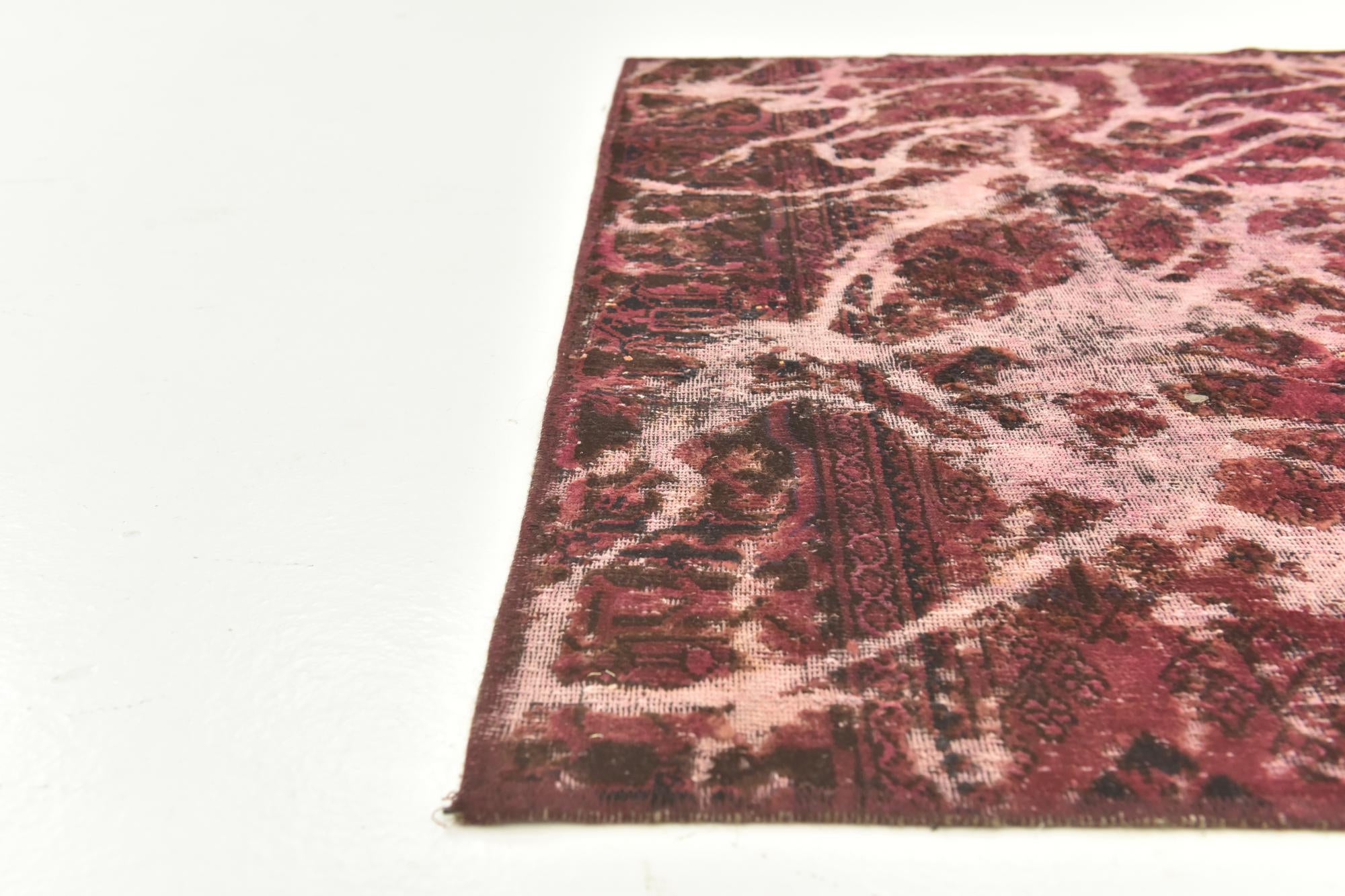 4' 9 x 6' 5 Hand Knotted Ultra Vintage Persian Wool Rug