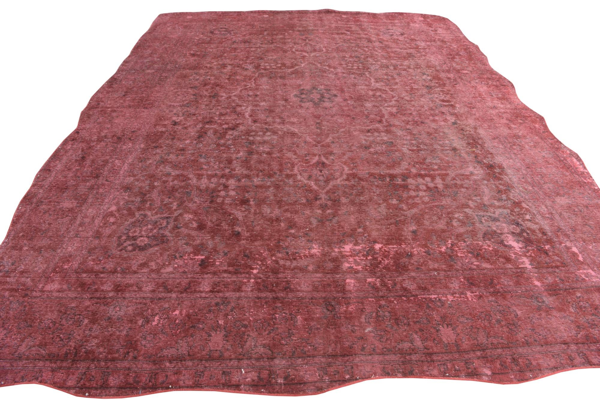 9' 6 x 12' 6 Hand Knotted Ultra Vintage Persian Wool Rug