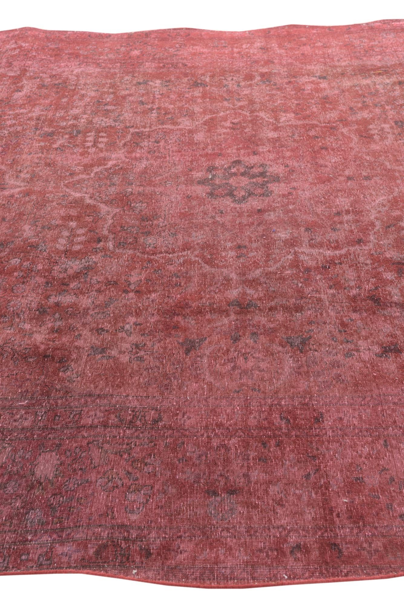 9' 6 x 12' 6 Hand Knotted Ultra Vintage Persian Wool Rug