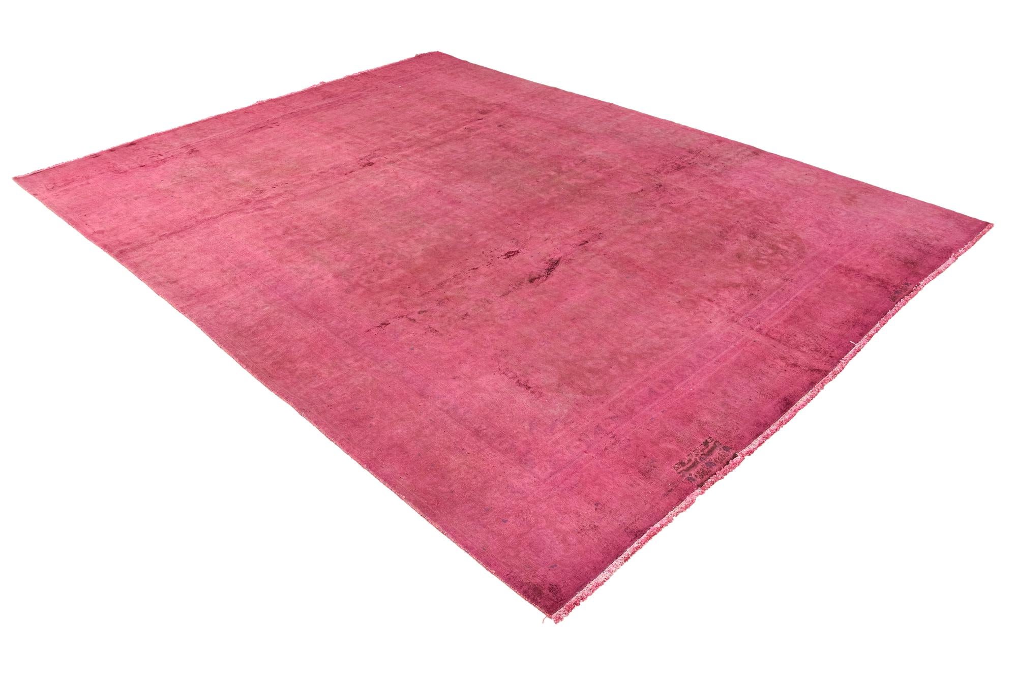 8' 9 x 12' Hand Knotted Ultra Vintage Persian Wool Rug