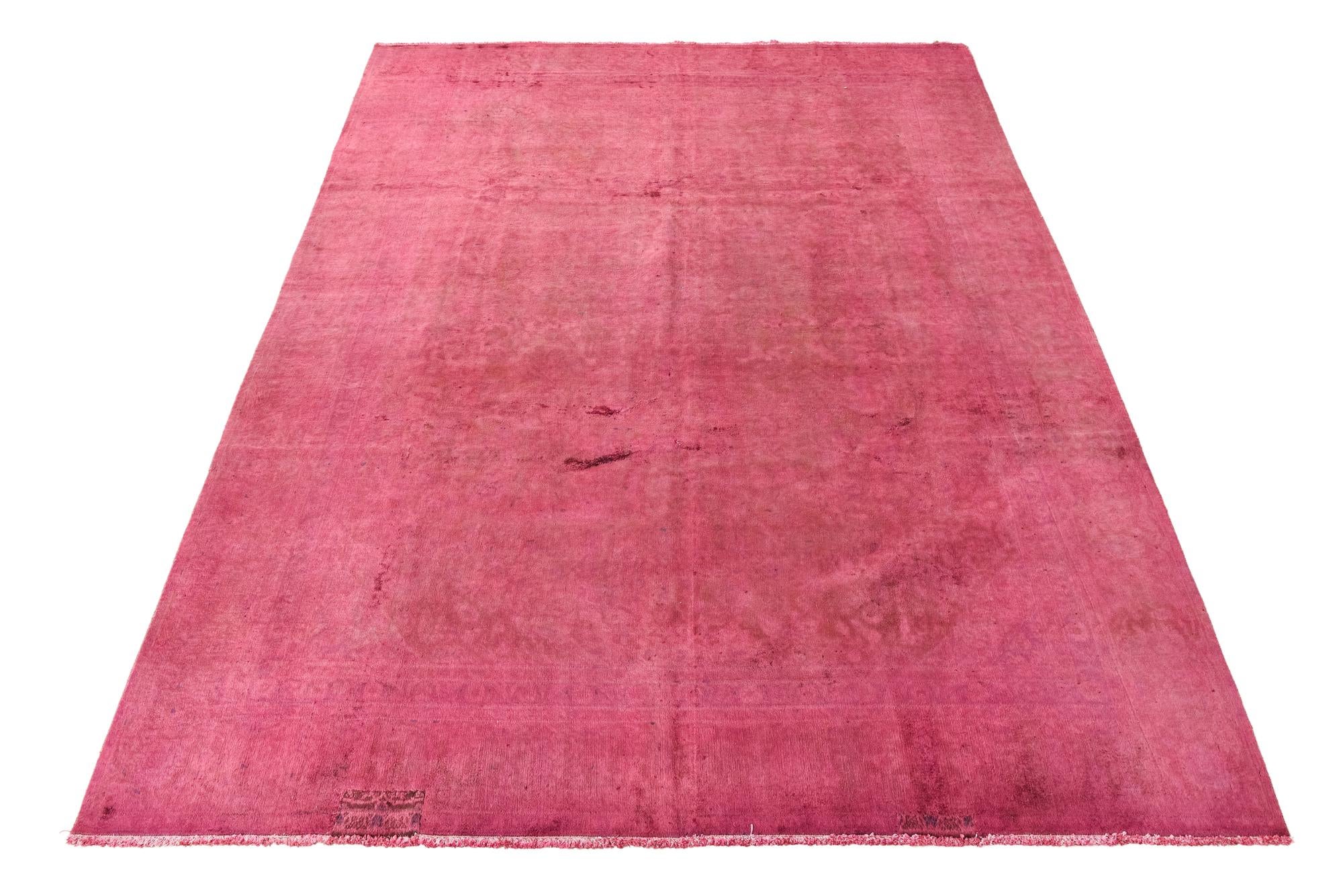 8' 9 x 12' Hand Knotted Ultra Vintage Persian Wool Rug