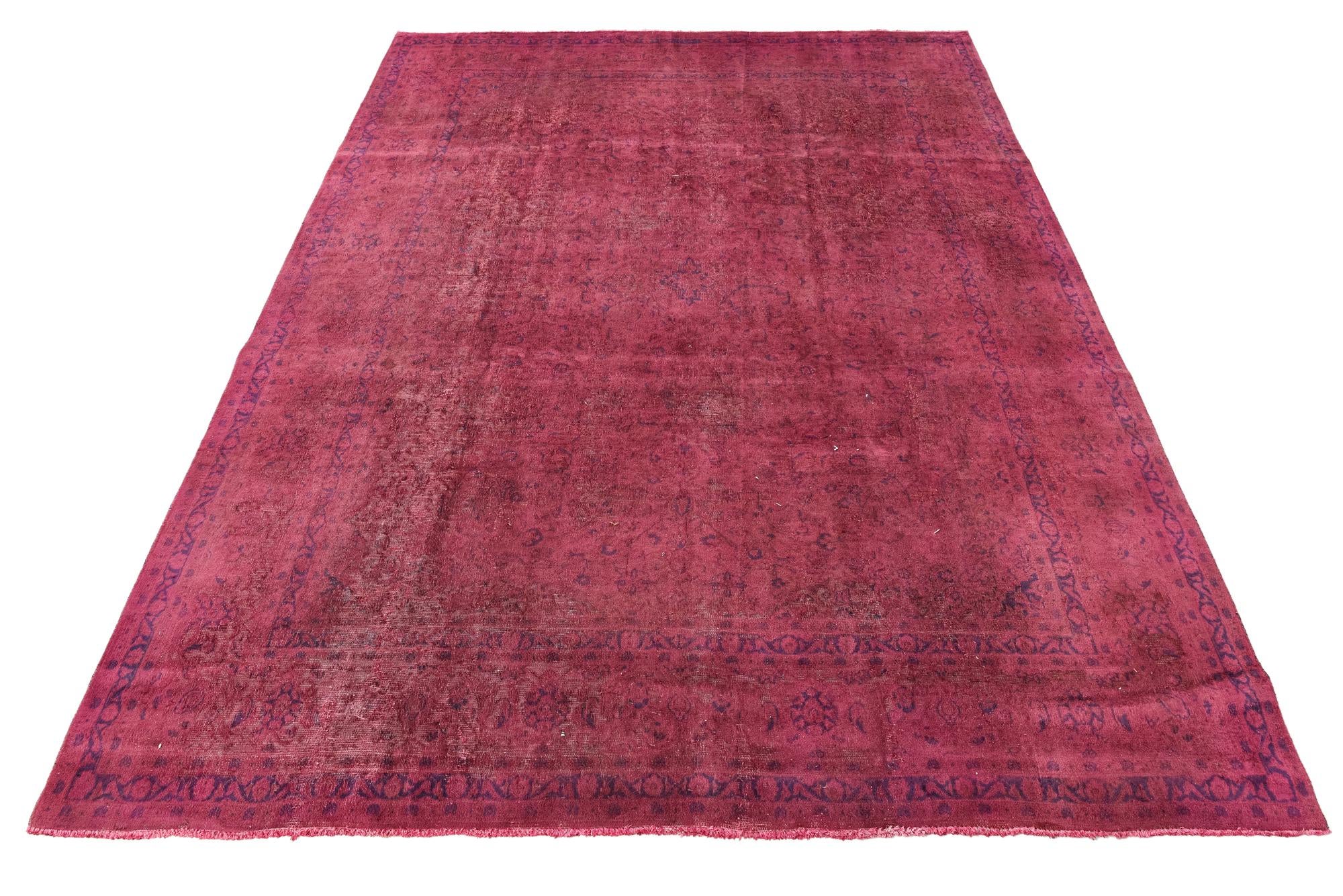 9' 5 x 12' 8 Hand Knotted Ultra Vintage Persian Wool Rug