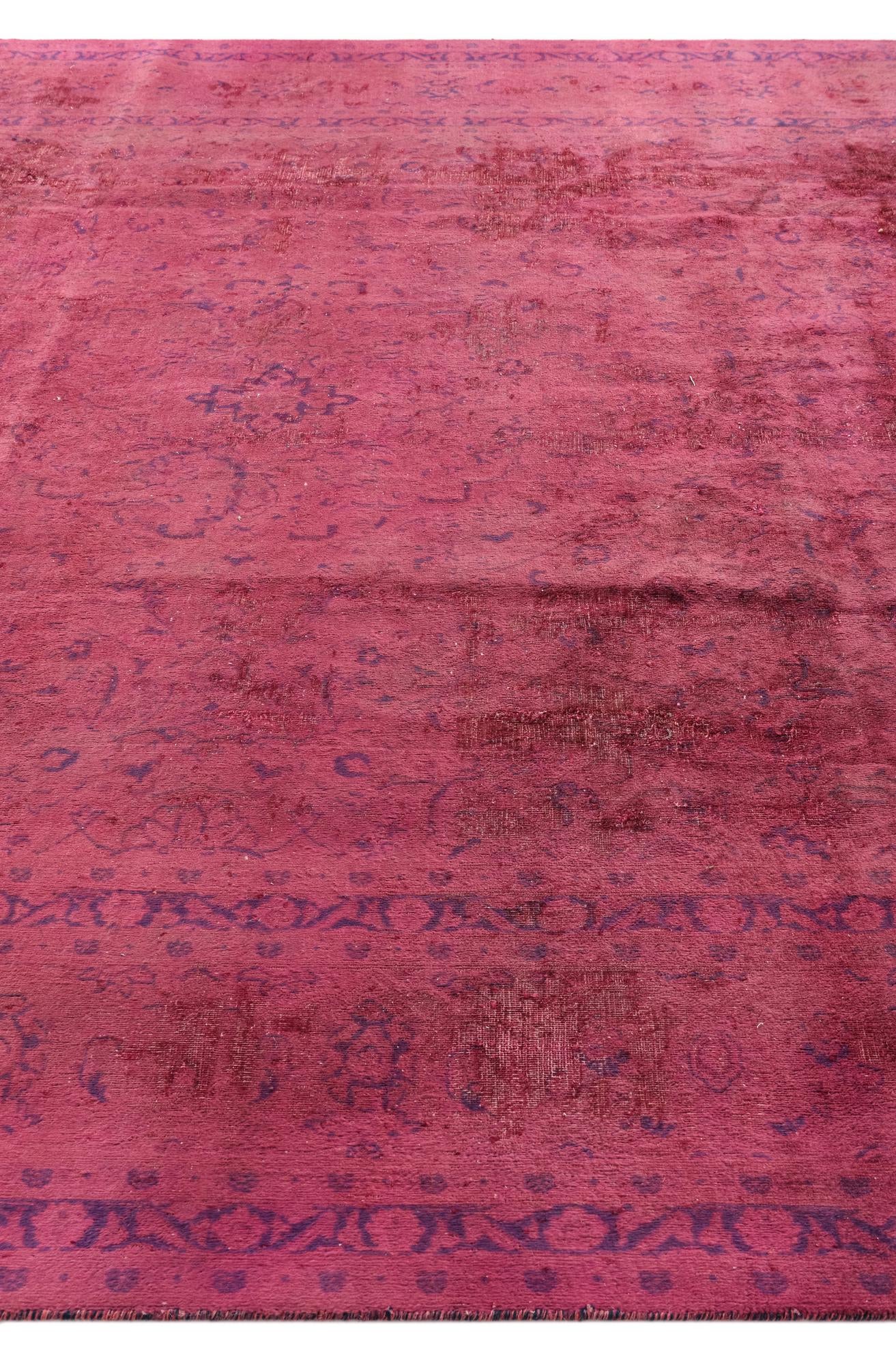 9' 5 x 12' 8 Hand Knotted Ultra Vintage Persian Wool Rug