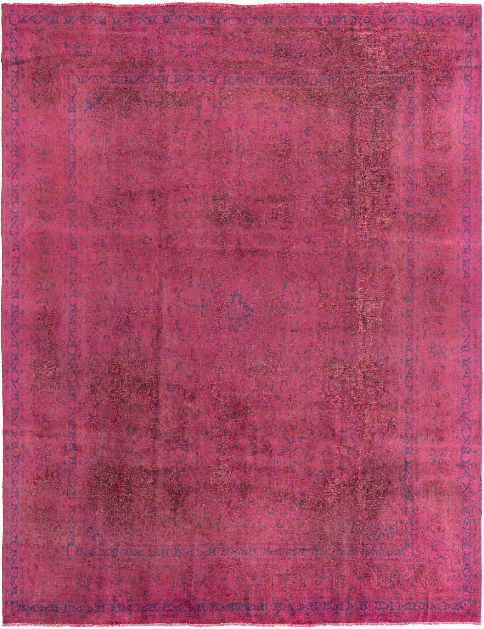 9' 5 x 12' 8 Hand Knotted Ultra Vintage Persian Wool Rug