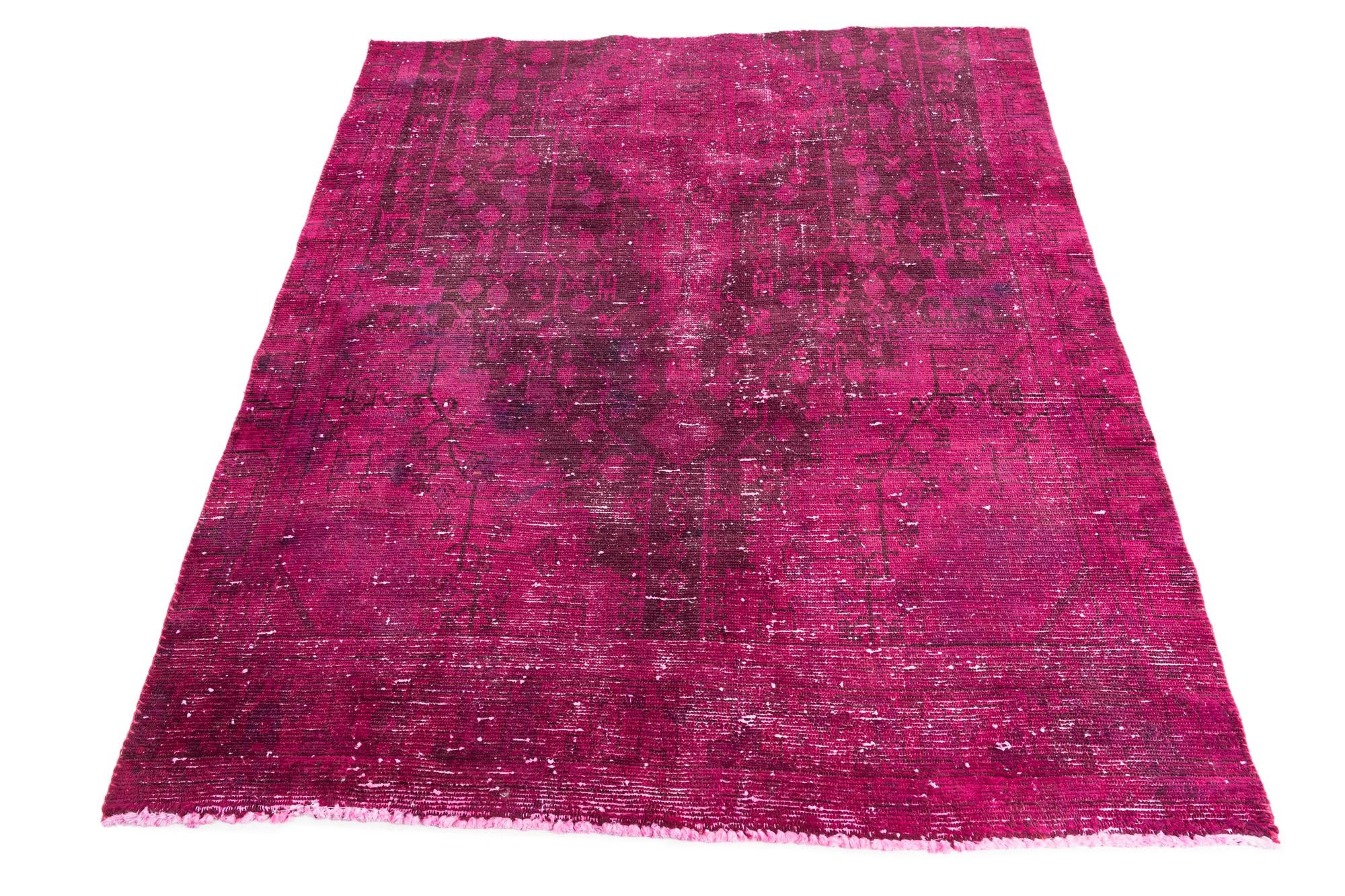 5' 1 x 6' Hand Knotted Ultra Vintage Persian Wool Rug