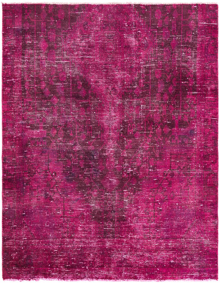 Detail image of 5' 1 x 6' Hand Knotted Ultra Vintage Persian Wool Rug