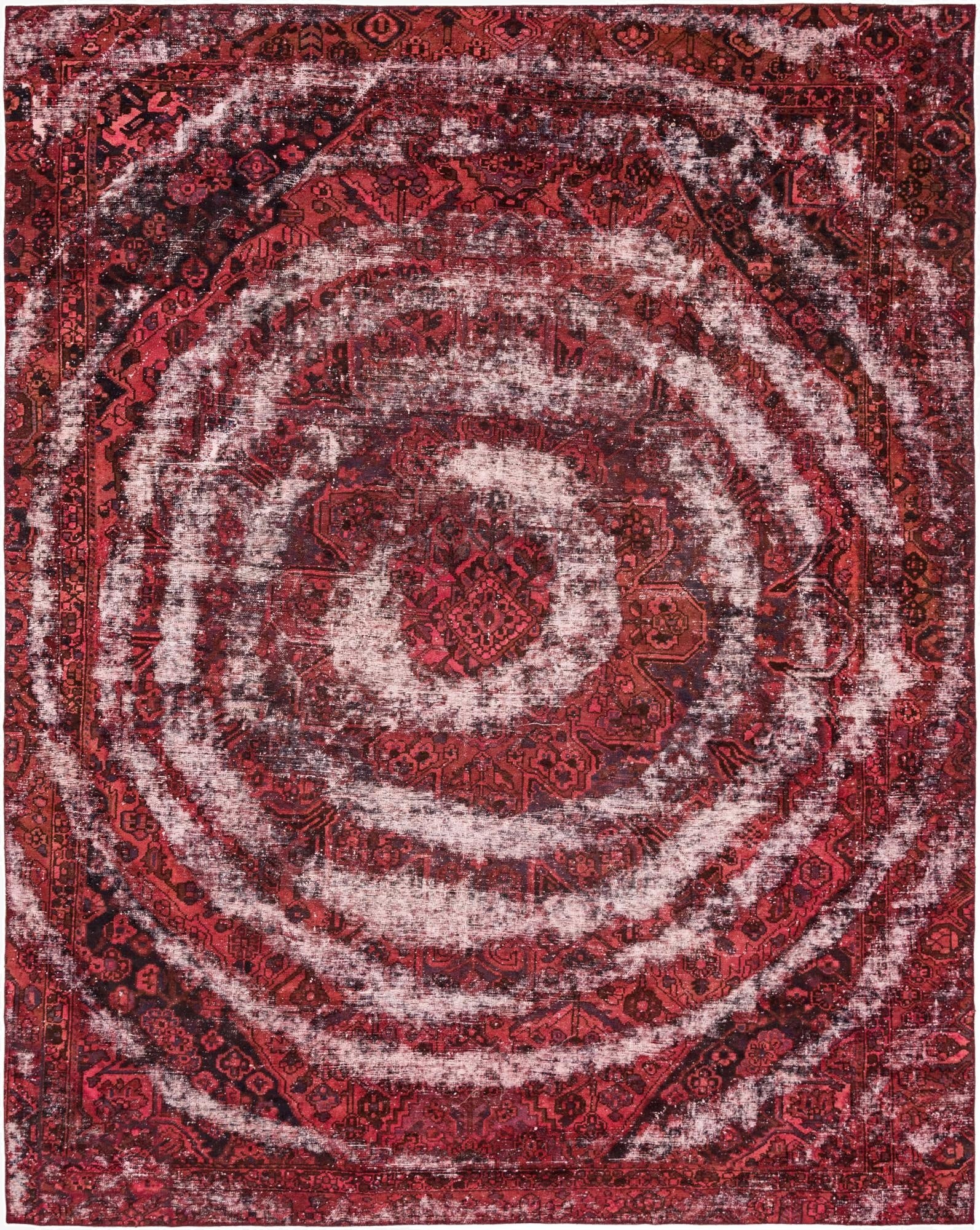 9' x 11' 2  Hand Knotted Ultra Vintage Persian Wool Rug