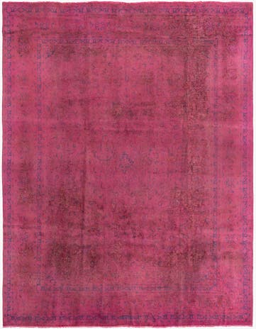 9' 5 x 12' 8 Hand Knotted Ultra Vintage Persian Wool Rug