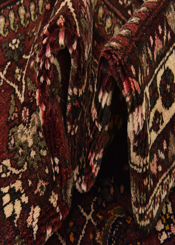 3' 10 x 9' 9 Hand Knotted Hossainabad Persian Wool Runner Rug