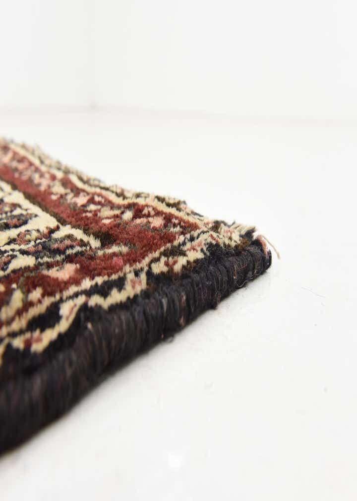 3' 10 x 9' 9 Hand Knotted Hossainabad Persian Wool Runner Rug