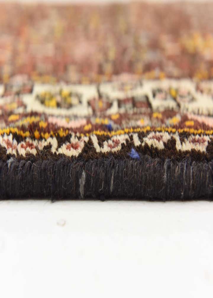 3' 10 x 9' 9 Hand Knotted Hossainabad Persian Wool Runner Rug