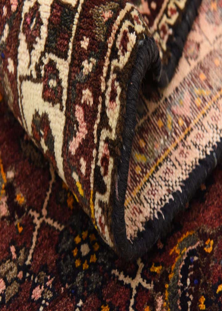 3' 10 x 9' 9 Hand Knotted Hossainabad Persian Wool Runner Rug