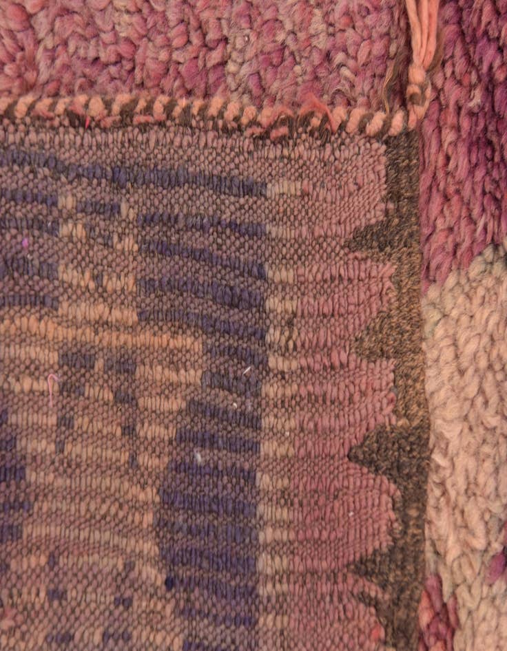 Detail image of 5' 7 x 12' 8 Hand Knotted Moroccan Wool Runner Rug
