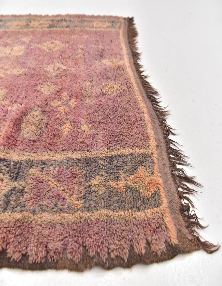 Detail image of 5' 7 x 12' 8 Hand Knotted Moroccan Wool Runner Rug