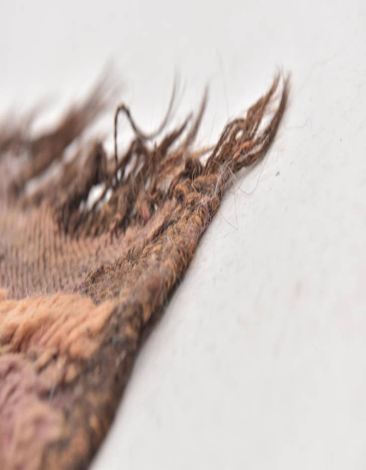 Detail image of 5' 7 x 12' 8 Hand Knotted Moroccan Wool Runner Rug