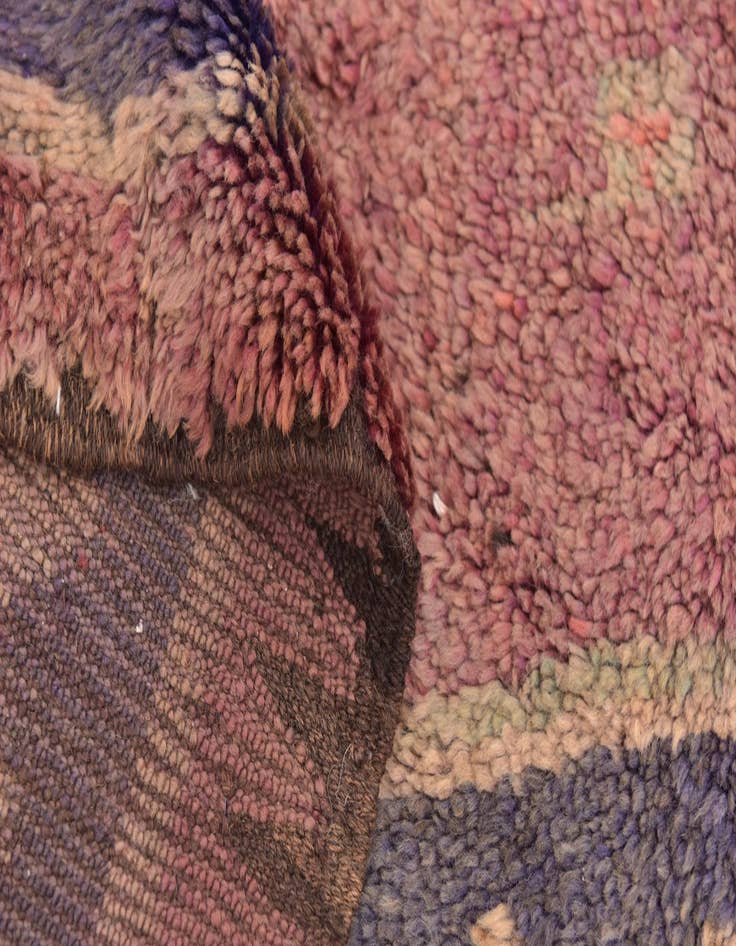 Detail image of 5' 7 x 12' 8 Hand Knotted Moroccan Wool Runner Rug