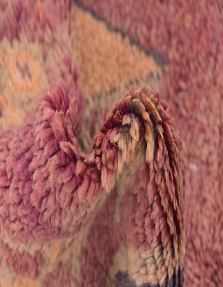 Detail image of 5' 7 x 12' 8 Hand Knotted Moroccan Wool Runner Rug