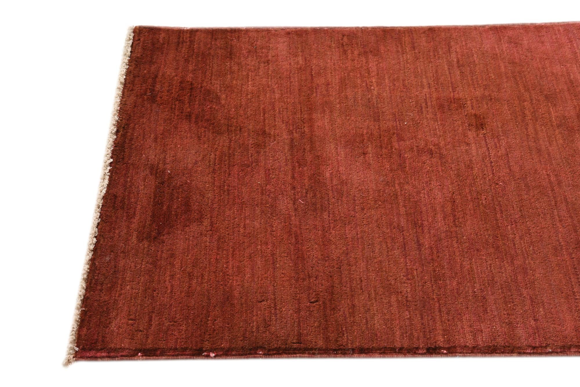 2' 8 x 9' 9 Hand Knotted Over-Dyed Ziegler Runner Rug