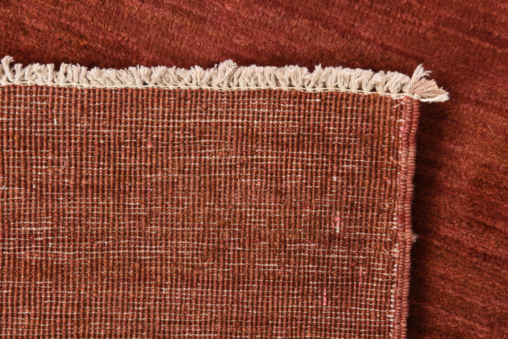 2' 8 x 9' 9 Hand Knotted Over-Dyed Ziegler Runner Rug