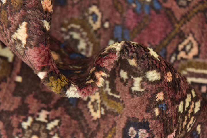 3' 4 x 9' 9 Hand Knotted Shahsavand Persian Wool Runner Rug