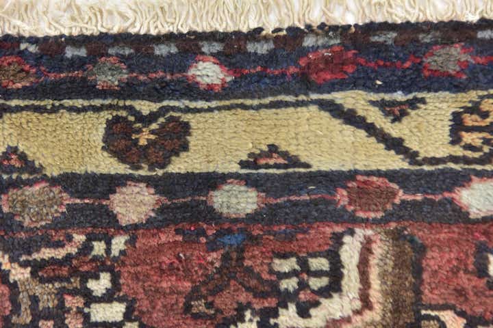 3' 4 x 9' 9 Hand Knotted Shahsavand Persian Wool Runner Rug