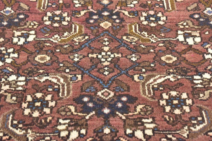 Detail image of 3' 4 x 9' 9 Hand Knotted Shahsavand Persian Wool Runner Rug
