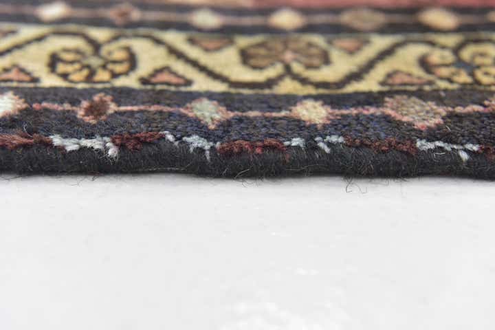 3' 4 x 9' 9 Hand Knotted Shahsavand Persian Wool Runner Rug