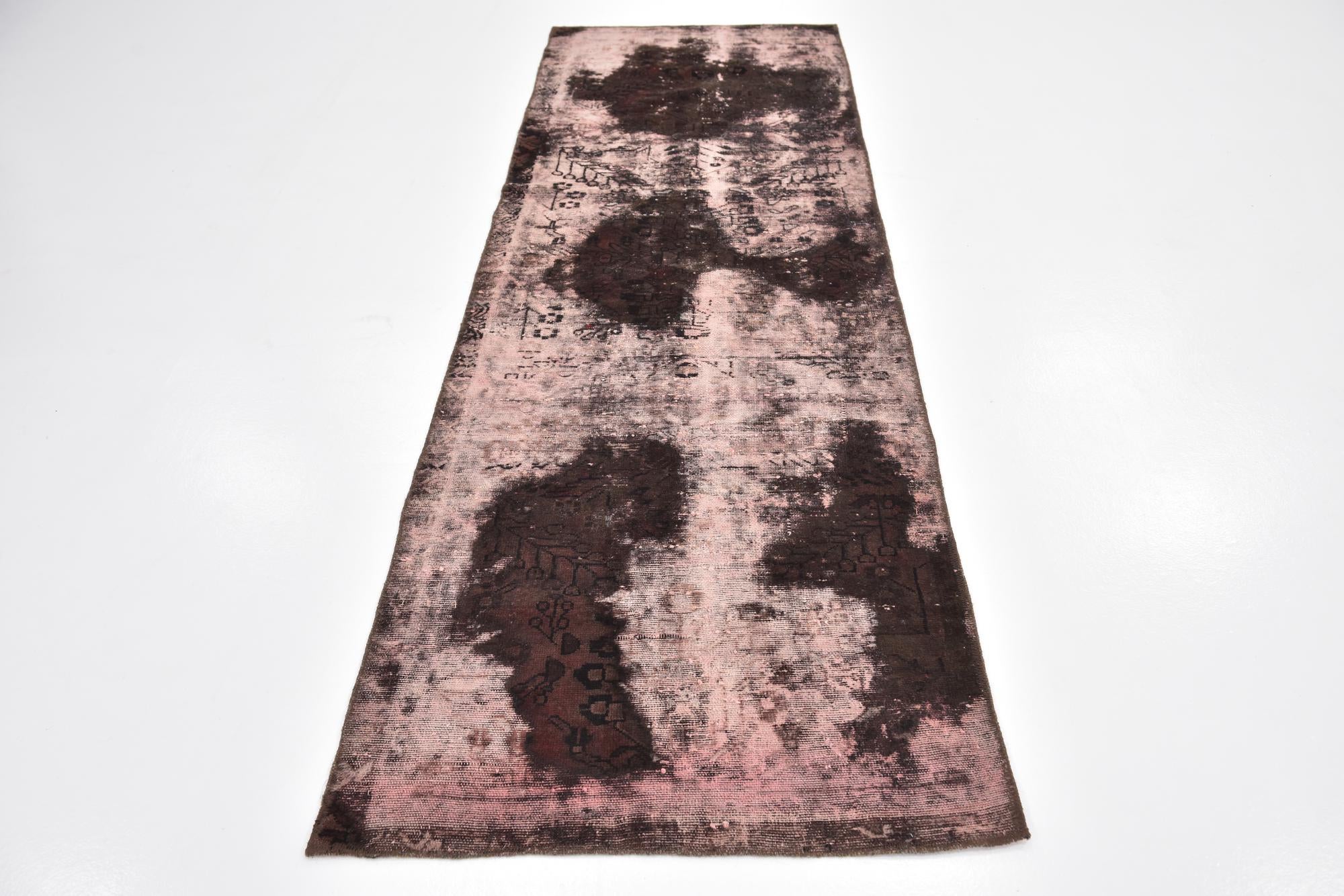 3' x 9' 2 Hand Knotted Ultra Vintage Persian Wool Runner Rug