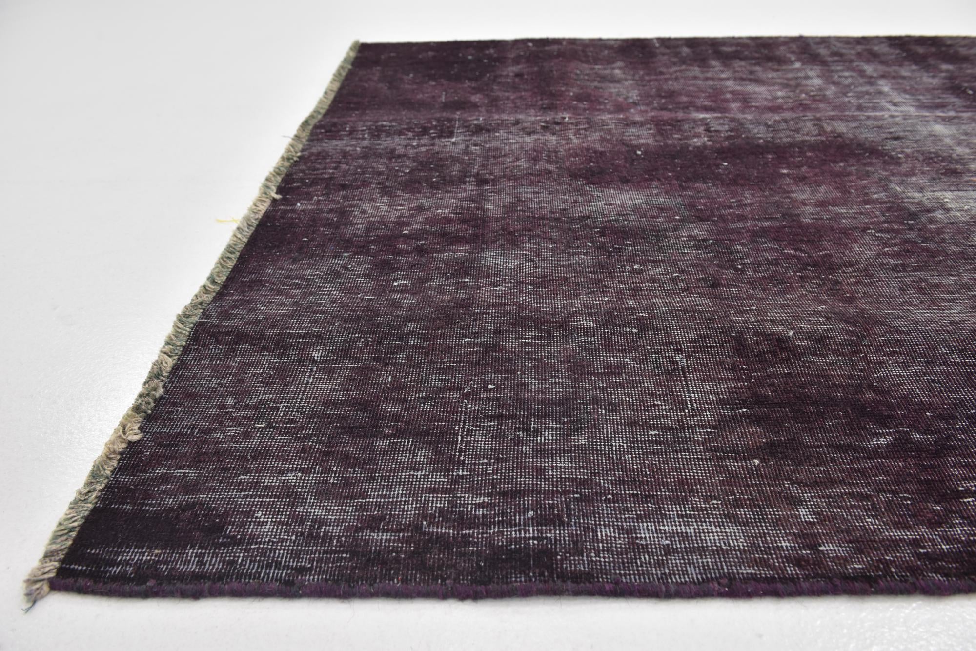 4' 6 x 7' 8 Hand Knotted Ultra Vintage Persian Wool Runner Rug