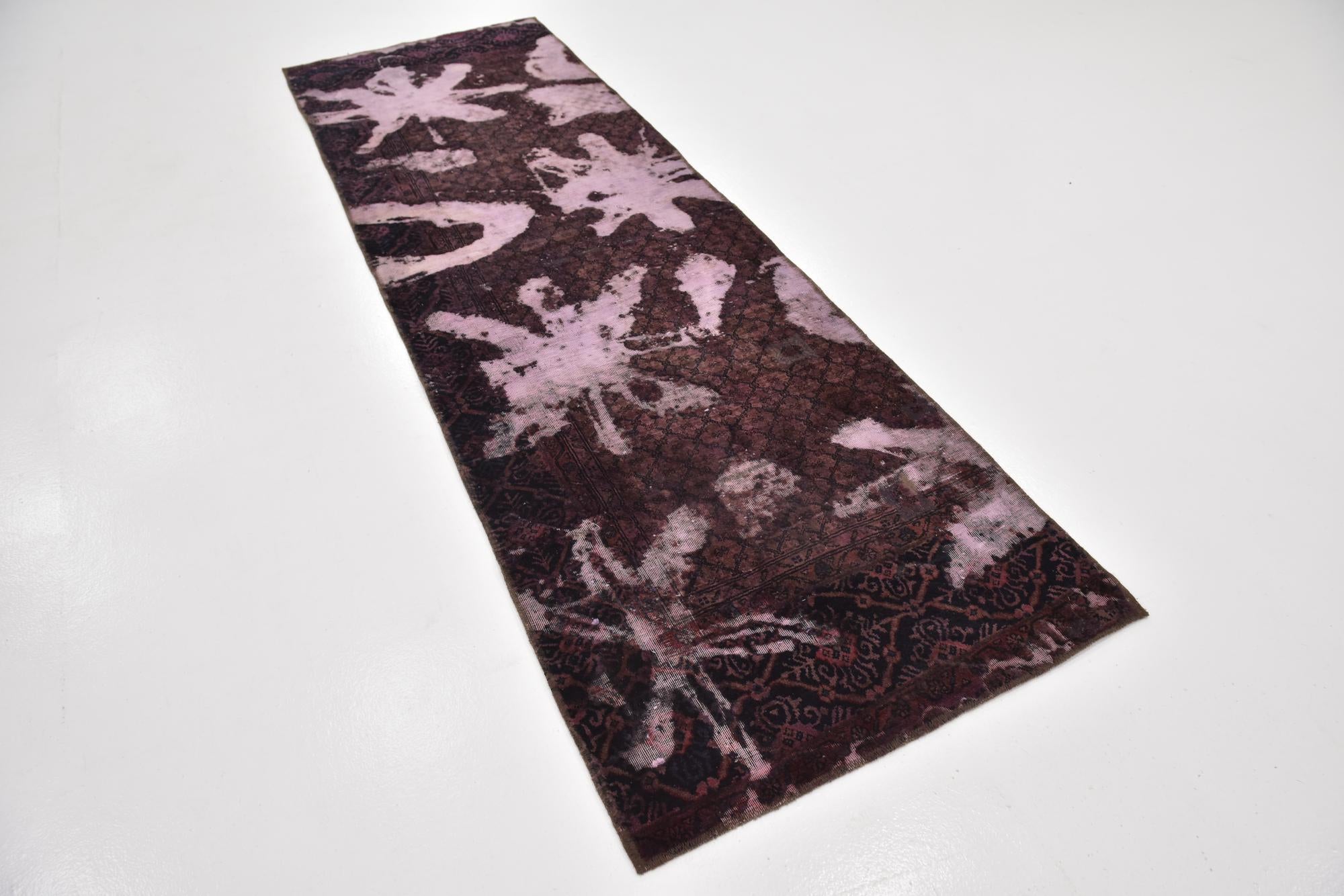 3' x 9' 7 Hand Knotted Ultra Vintage Persian Wool Runner Rug