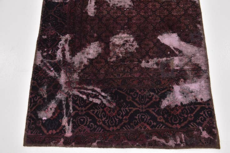Detail image of 3' x 9' 7 Hand Knotted Ultra Vintage Persian Wool Runner Rug