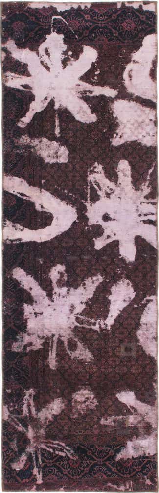 3' x 9' 7 Hand Knotted Ultra Vintage Persian Wool Runner Rug