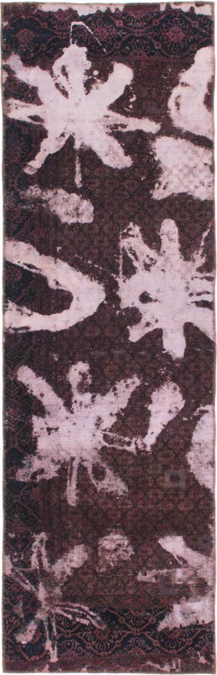 Detail image of 3' x 9' 7 Hand Knotted Ultra Vintage Persian Wool Runner Rug