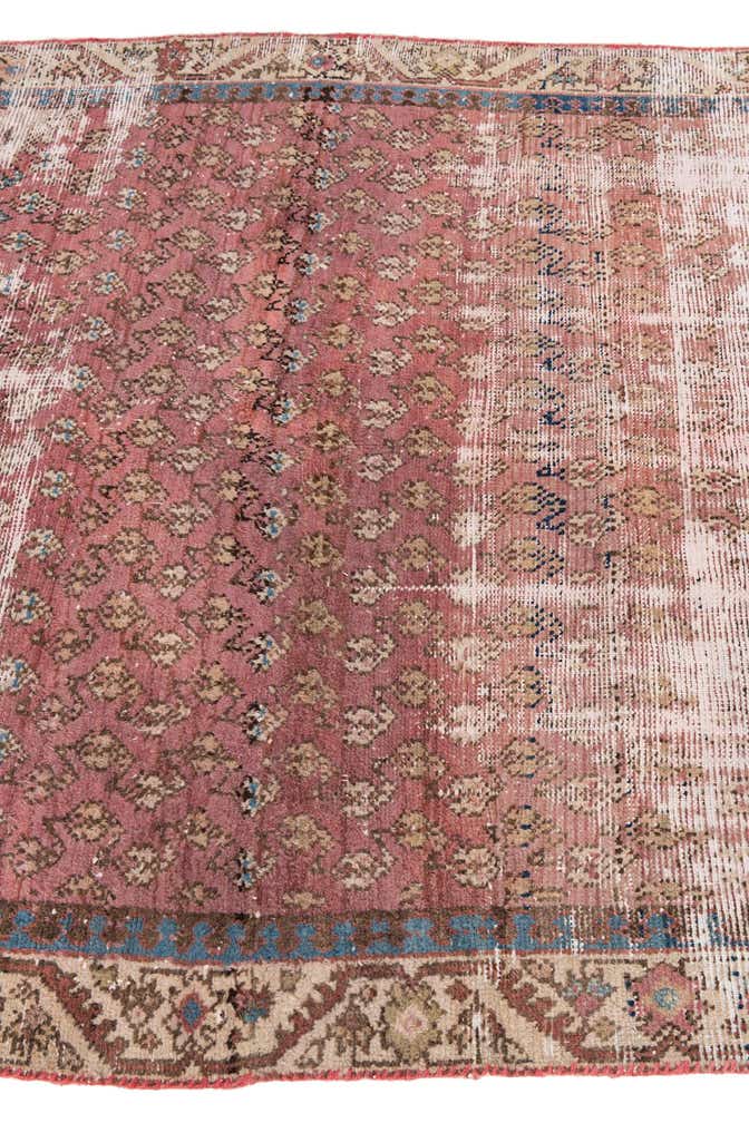 4' x 8' 1 Hand Knotted Ultra Vintage Persian Wool Runner Rug