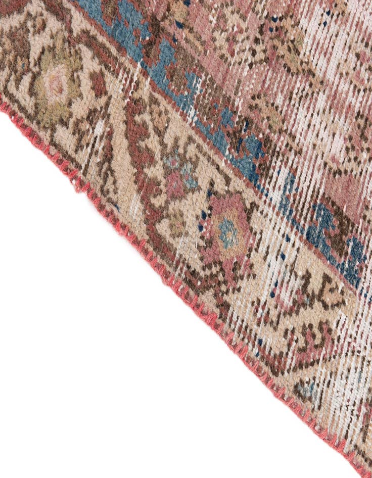 Detail image of 4' x 8' 1  Hand Knotted Ultra Vintage Persian Wool Runner Rug