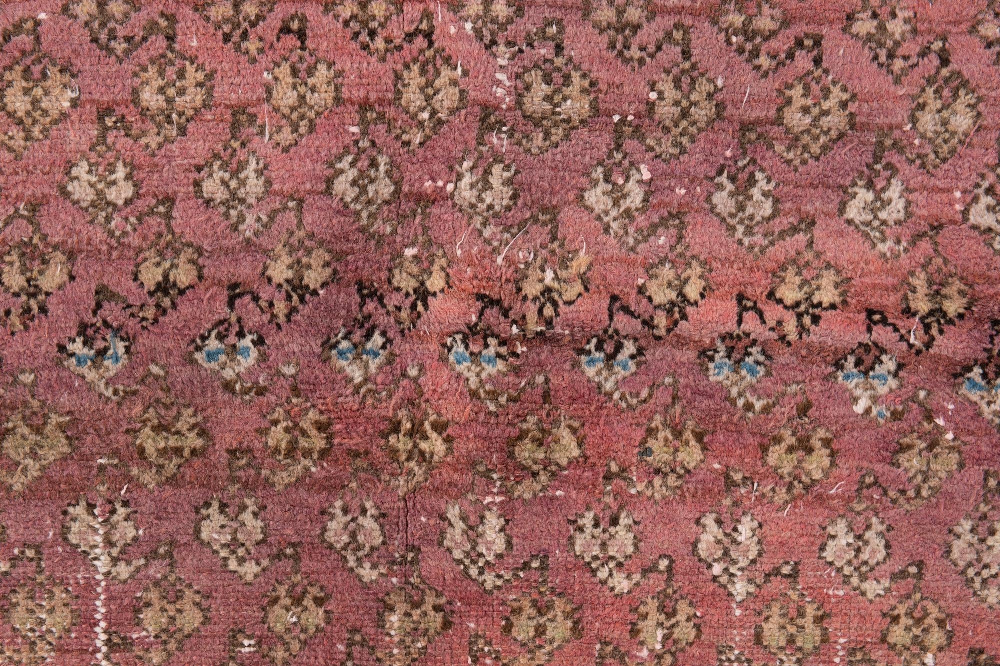 4' x 8' 1 Hand Knotted Ultra Vintage Persian Wool Runner Rug