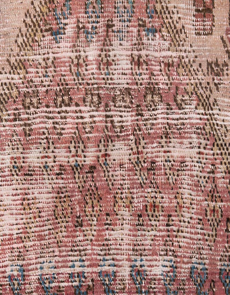 Detail image of 4' x 8' 1  Hand Knotted Ultra Vintage Persian Wool Runner Rug