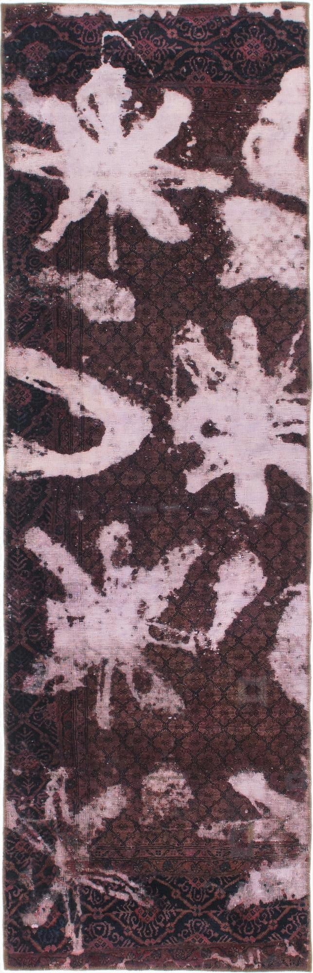 3' x 9' 7  Hand Knotted Ultra Vintage Persian Wool Runner Rug